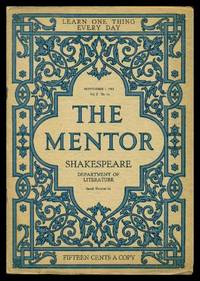 THE MENTOR - WILLIAM SHAKESPEARE - September 1 1914 - Serial Number 66 - Volume 2, number 14 by Mabie, Hamilton W - 1914