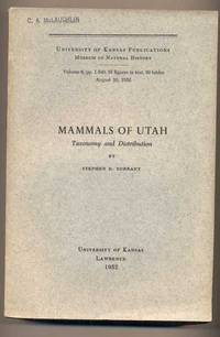 Mammals of Utah: Taxonomy and Distribution