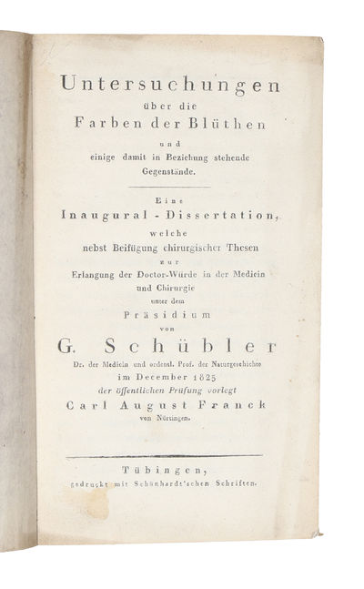 Untersuchungen über die Farben der Blüthen und…