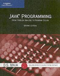 Java Programming: From Problem Analysis to Program Design, Second Edition