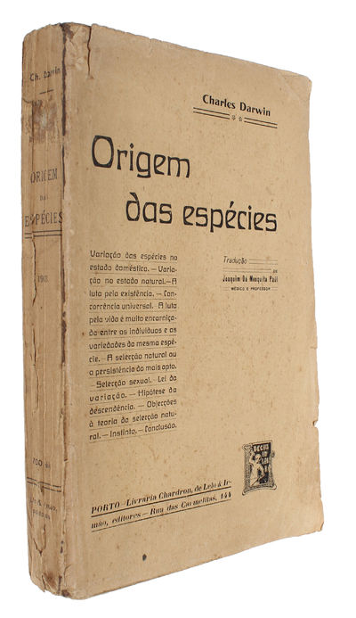 Origem das Espécies. [i.e. Portuguese: 