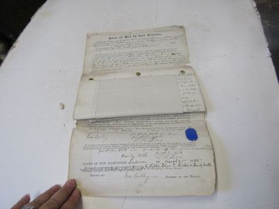 Legal Document for the Sullivan Hotel in Claremont, New Hampshire, 1885