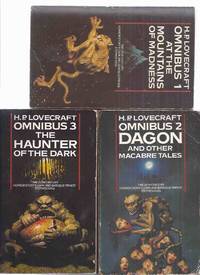 cover of THREE VOLUMES By H P LOVECRAFT: At the Mountains of Madness, Book 1; Dagon & Other Macabre Tales, Book 2; Haunter of the Dark, Book 3;
