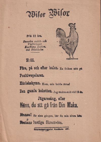 Wisor, Wisor. N:r 55. [Utg. av] Svenska snäck-…