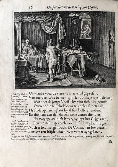 Tooneel van de Mannelicke Achtbaerheyt, aen-gewesen in de Voor-sprake, teghen-sprake, ende uyt-sprake, gedaen over de weygheringhe van de Koninginne Vasthi