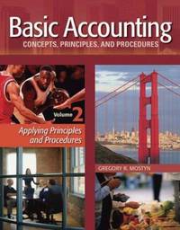 Basic Accounting Concepts, Principles, and Procedures : Applying Principles and Procedures