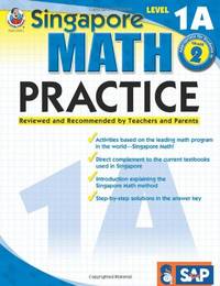 Singapore Math Practice Workbook&acirc;Level 1A, Grade 2 Math Book, Adding and...