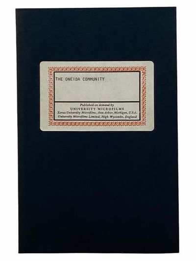 The Oneida Community (American Culture Series)