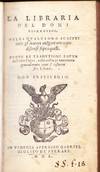 La libraria del Doni Fiorentino [with] La seconda libraria del doni