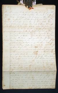 image of Republic of Texas, 6 Page Legal Document, March 24, 1845, Presided Over By Royall Tyler Wheeler (1810-1864)