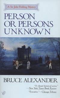 Person or Persons Unknown by Bruce Alexander - 1998