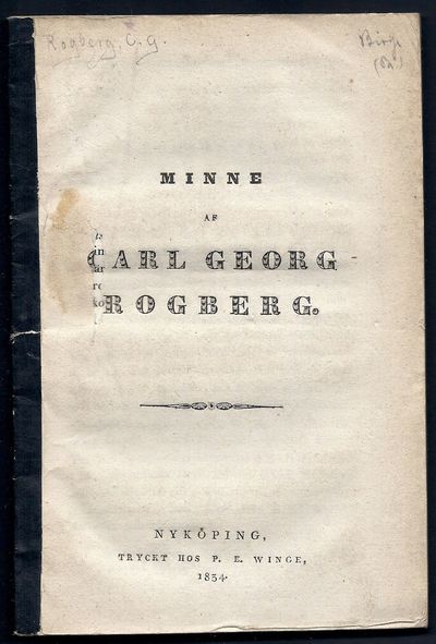 Minne af Carl Georg Rogberg.