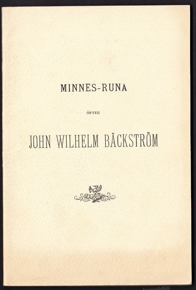 Minnes-runa öfver boktryckerikonstförvandten John…