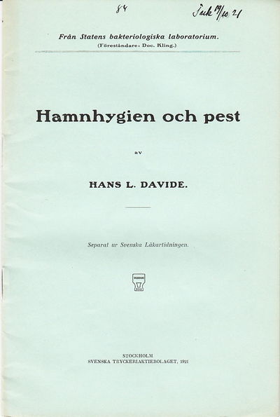 Hamnhygien och pest. Separat ur Svenska…