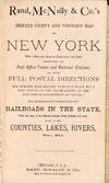 View Image 2 of 4 for Rand, McNally & Co.'s indexed county and township map of New York with a new and original compilatio... Inventory #58319