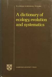 A dictionary of ecology, evolution and systematics