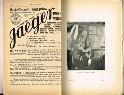 "Farthest North""  Being the record of a Voyage of Exploration of the Ship Fram 1893 - 96 and of a fifteen Months' sleigh Journey by ...  and Lieut. Johansen with an Appendix by Otto Sverdrup. About one hundred and twenty full page and numerous text illustrations ... Vol. I - II. (photo 2)