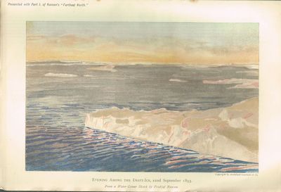 "Farthest North""  Being the record of a Voyage of Exploration of the Ship Fram 1893 - 96 and of a fifteen Months' sleigh Journey by ...  and Lieut. Johansen with an Appendix by Otto Sverdrup. About one hundred and twenty full page and numerous text illustrations ... Vol. I - II. (photo 4)
