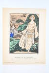 Suzanne et le Pacifique. Robe de Bains de mer, en ""chevrons laine"" de Rodier (pl.42, La Gazette du Bon ton, 1922 n°6)