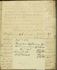 image of Madison County NY School record book, 1823 - 1828, with late entries for 1851
