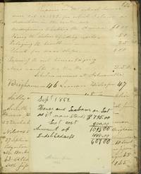 Madison County NY School record book, 1823 - 1828, with late entries for 1851