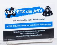 cover of Verpetz die AfD! das antifaschistische Meldeportal