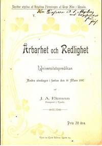 Ärbarhet och Redlighet. Universitetspredikan.…