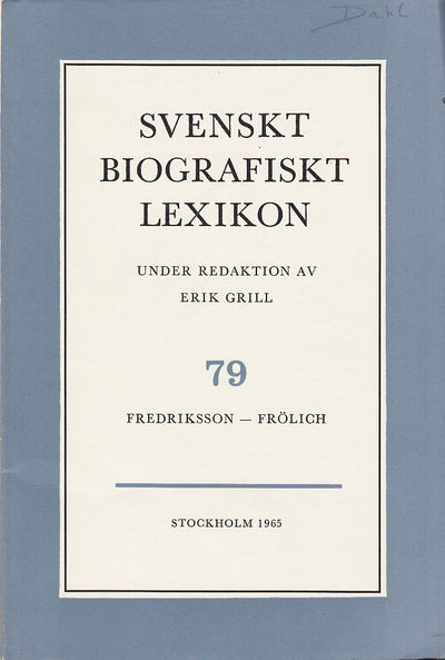 Svenskt Biografiskt Lexikon. Häfte 79 [=Band 16]…