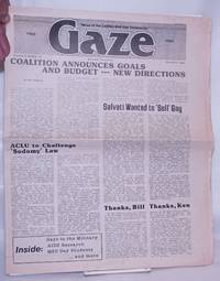 Gaze: news of interest to lesbian/gay community; vol. 3, #12, December, 1982: Coalition announces goals &amp; budget de Stilwell, John & Allen Cook, editors, Ric Sullivan, Marty Katz, Joel Tate, Rick Reed, Thomas Smith et al - 1982