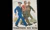 James Montgomery Flagg’s Poster, “Together We Win”, Showing Americans With Different Jobs Working Together for Victory