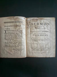 A Sermon Preached November 5, 1678, at St. Margarets Westminster, before the Honourable House of Commons.
