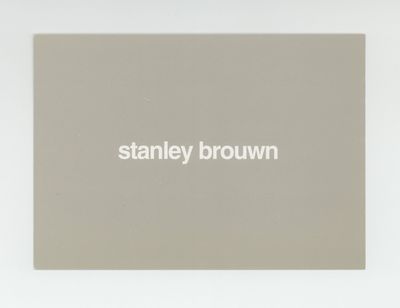 Exhibition card: stanley brouwn (20 January-19 March 1995)