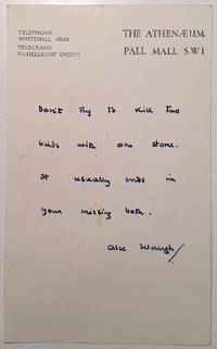 Autograph Quote Signed on a Postcard