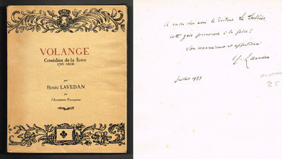 Volange. Comédien de la Foire 1756-1808. Suivi de…