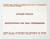 Announcement card: Joseph Beuys: polyetyleen tas met viltplastiek (18 June 1971)
