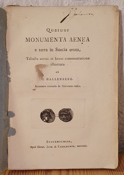 Quatuor monumenta aenea e terra in Suecia eruta.