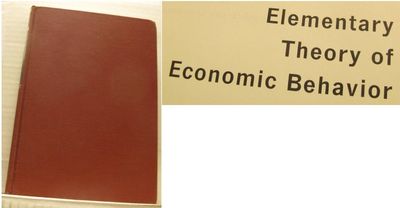 Elementary Theory of Economic Behavior.