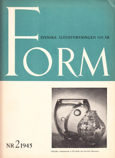 Form. Svenska Slöjdföreningens Tidskrift. Årg.…