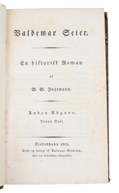 Valdemar Seier. En historisk Roman. Anden Udgave. Tre Dele. (photo 3)