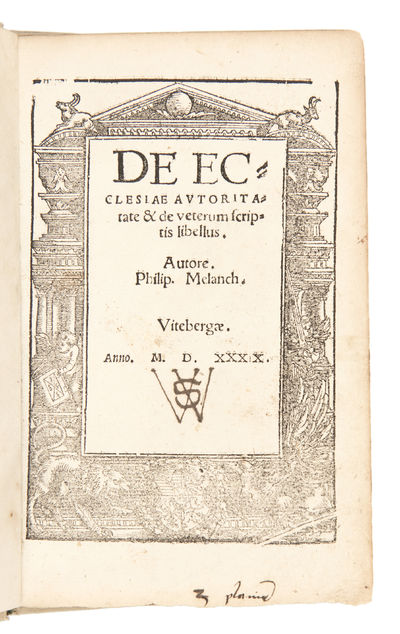 De ecclesiae autorita/tate (sic!) & de veterum scriptis libellus