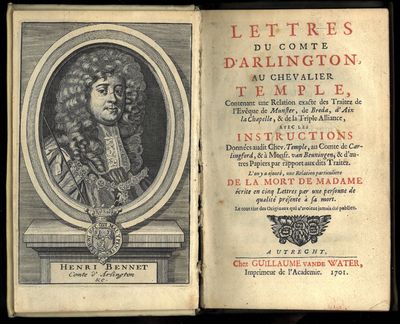 Lettres du Comte d’Arlington au Chevalier Temple,…