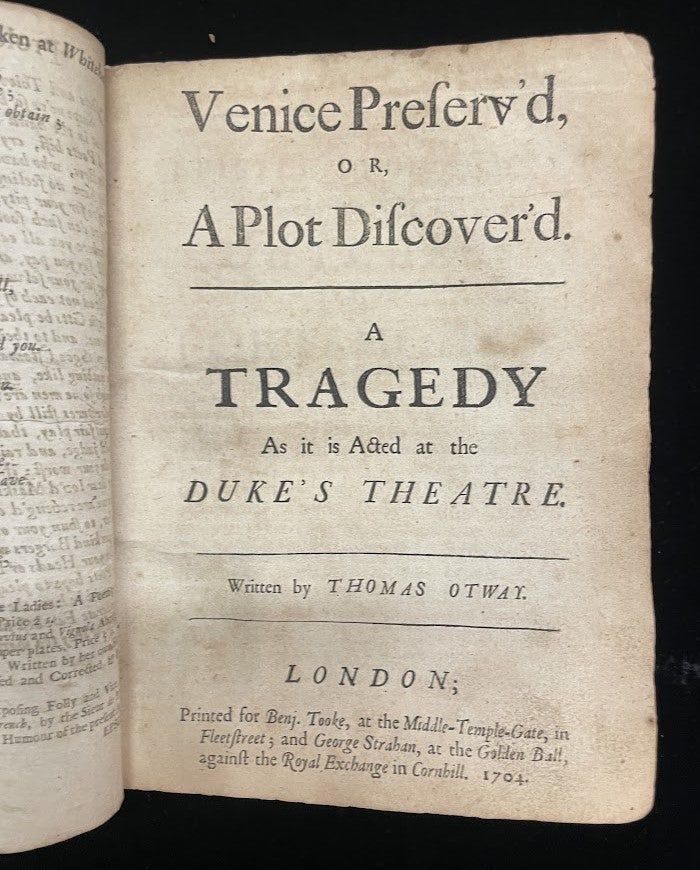 BOUND COLLECTION OF 9 RESTORATION PLAYS, 1699 - 17