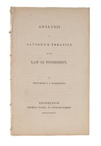 Analysis of Savigny's Treatise on the Law of Possession