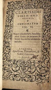 CLARISSIMI VIRI D. ALCIATI EMBLEMATVM LIBRI DVO