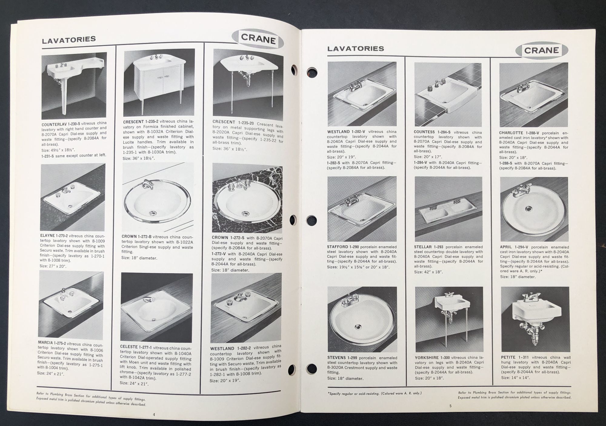 19631964 catalogs of plumbing fixtures, heating, air conditioning, etc