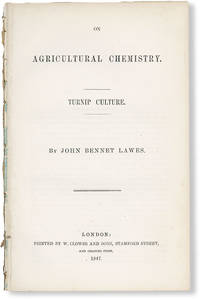 On Agricultural Chemistry. Turnip Culture