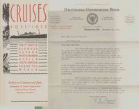 CRUISES 1931 - 1932 West Indies Bermuda Havana Mediterranean Africa South  America Round the World