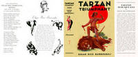 image of Tarzan Triumphant (facsimile Dust Jacket for the ERB 1948 Book edition-JACKET ONLY; NO BOOK)