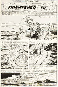 image of The Unexpected Vol 1 127, page 35 Splash Page of "Frightened to Death!"