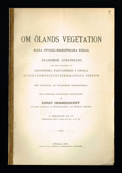 Om Ölands vegetation. Några utvecklingshistoriska…